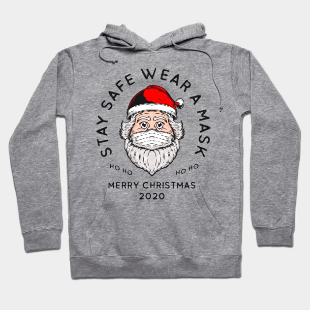 Santa Clause Wear Mask Hoodie by Merchsides